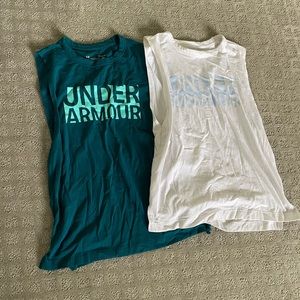 Two Under Armour women’s tanks